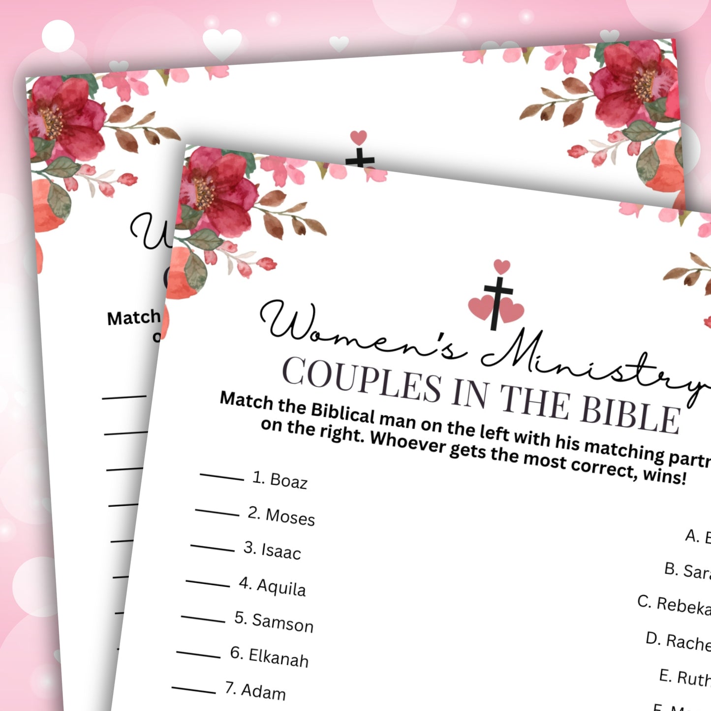 Couples in the Bible Valentine's Day Trivia