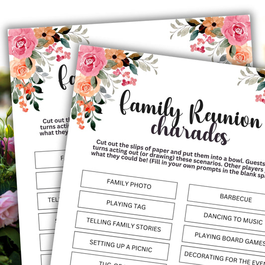 family reunion charades printable games