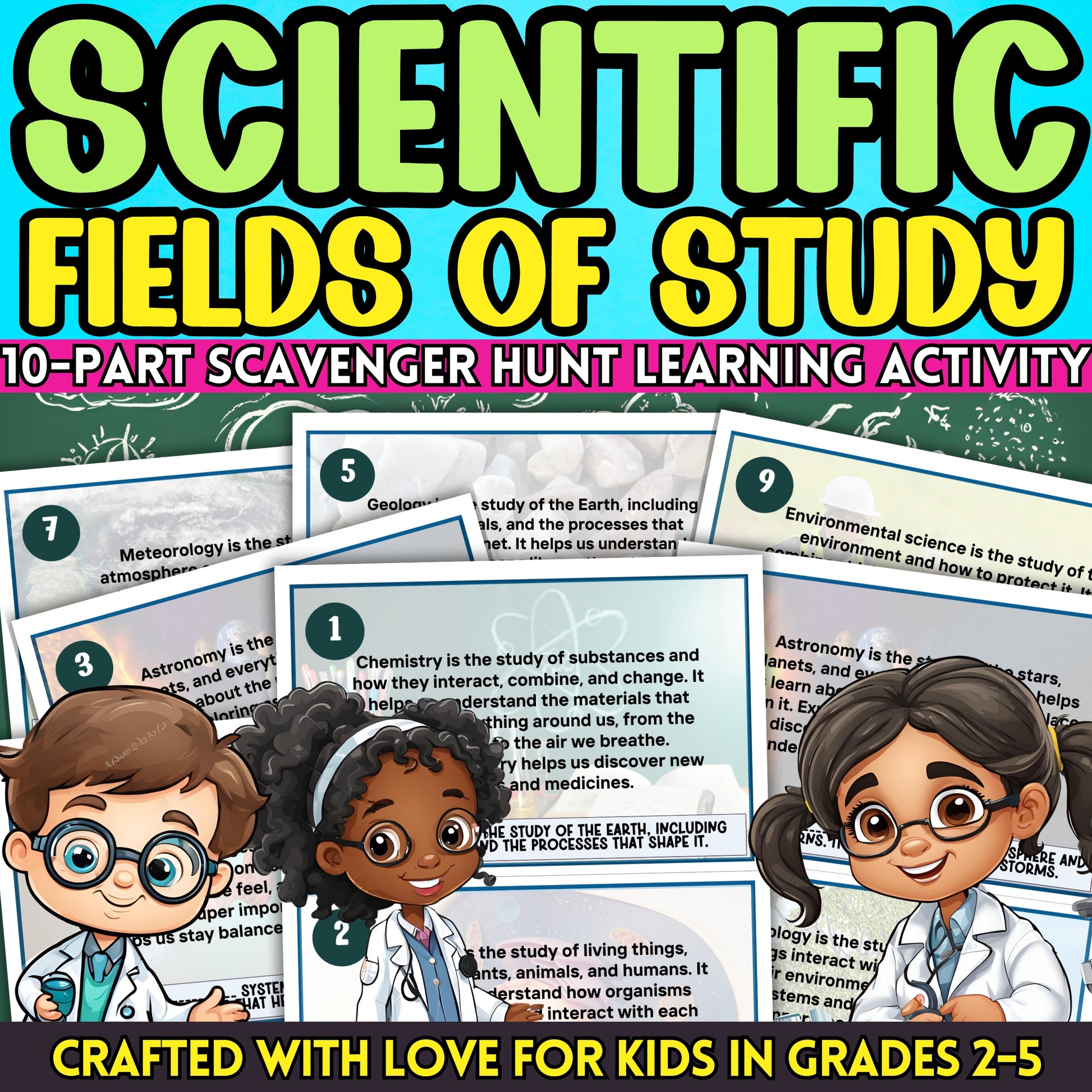Save the Science Academy: An Exciting Scientific Disciplines Adventure for Kids  Are you looking for a fun and engaging activity for kids to learn about different scientific disciplines?  Embark on an exhilarating journey to save the Science Academy with this Scientific Disciplines Adventure, crafted with love for children aged 8 to 11!