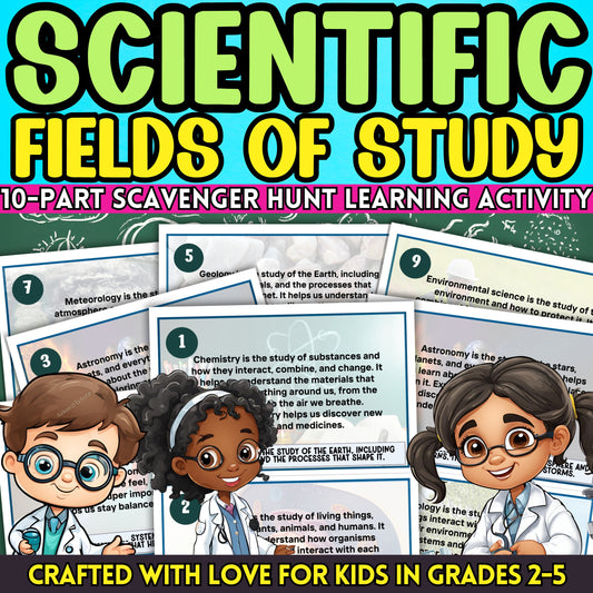Save the Science Academy: An Exciting Scientific Disciplines Adventure for Kids  Are you looking for a fun and engaging activity for kids to learn about different scientific disciplines?  Embark on an exhilarating journey to save the Science Academy with this Scientific Disciplines Adventure, crafted with love for children aged 8 to 11!