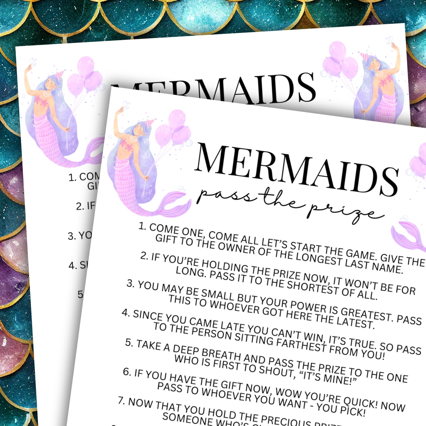 Mermaids Pass the Prize