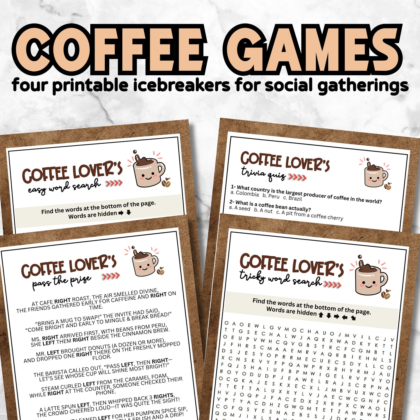 Coffee Games Bundle (4 Games)