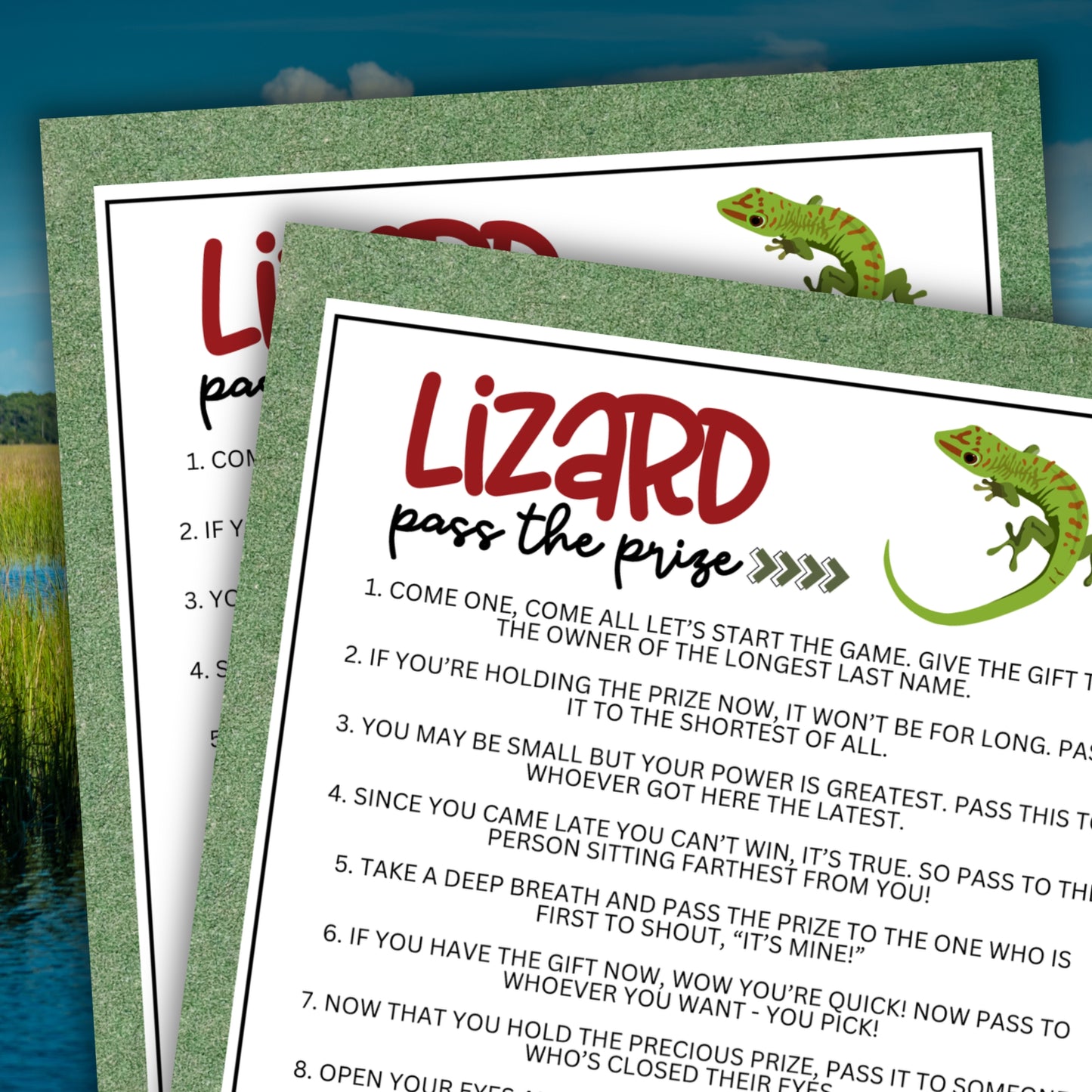 Lizards Pass the Prize