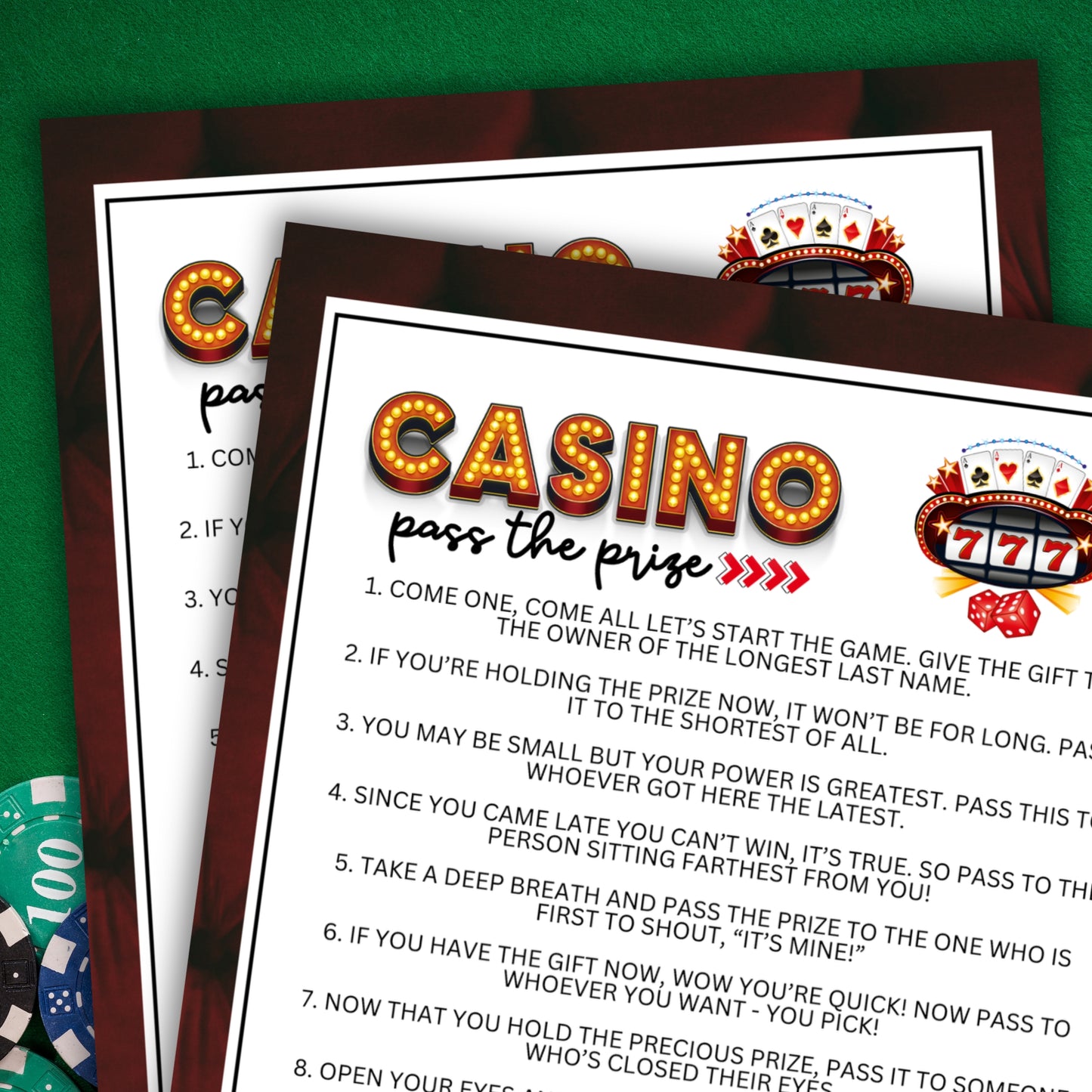 Casino Pass the Prize