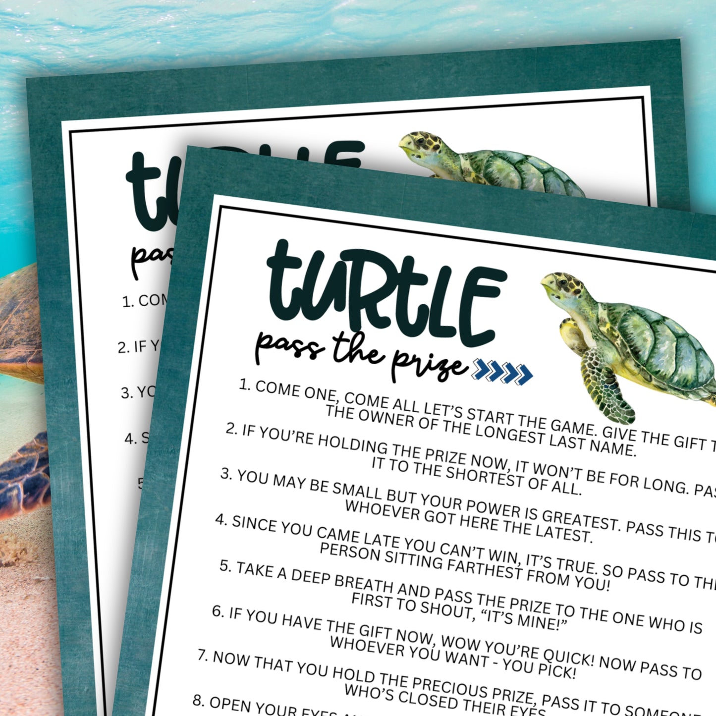 Turtle Pass the Prize