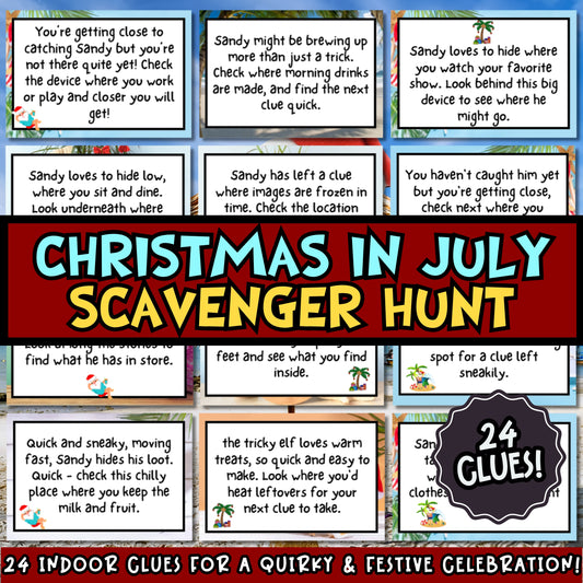 Christmas in July Scavenger Hunt