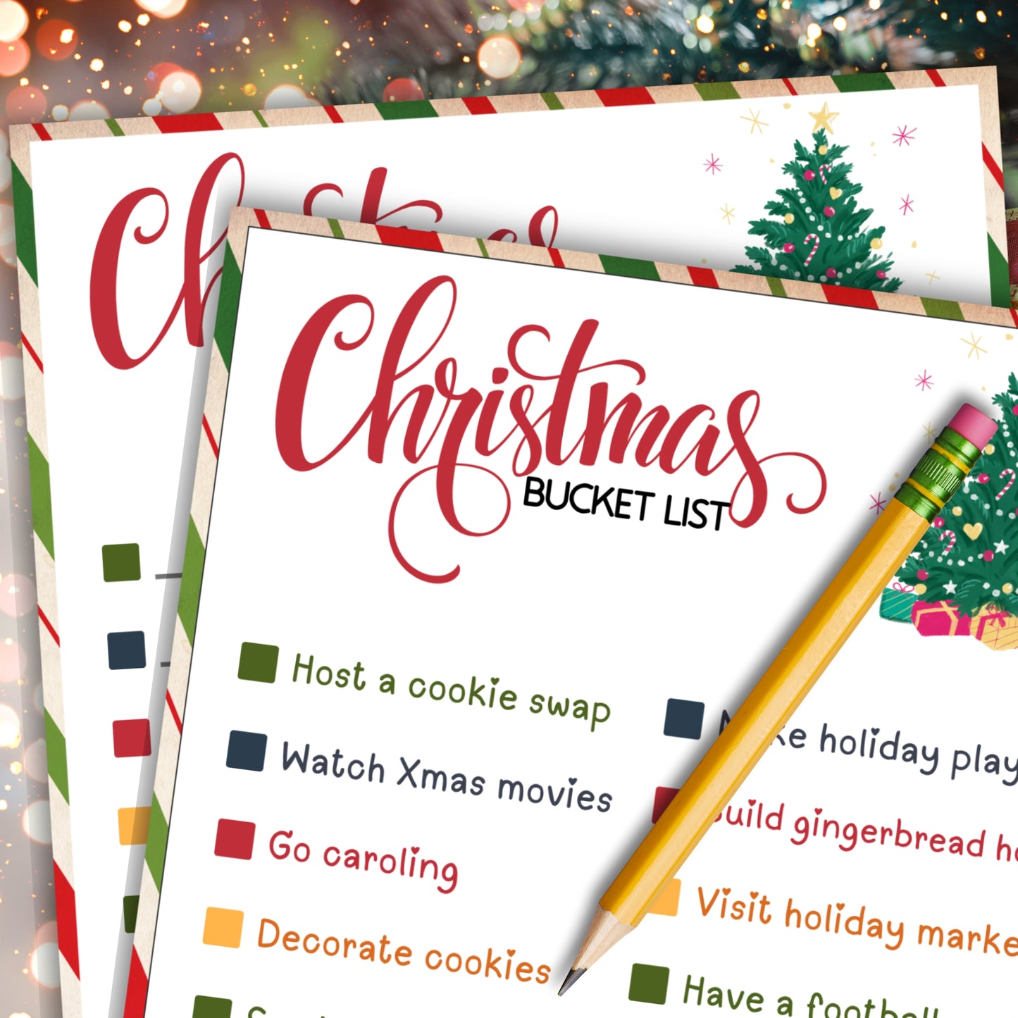Christmas Bucket List Printable