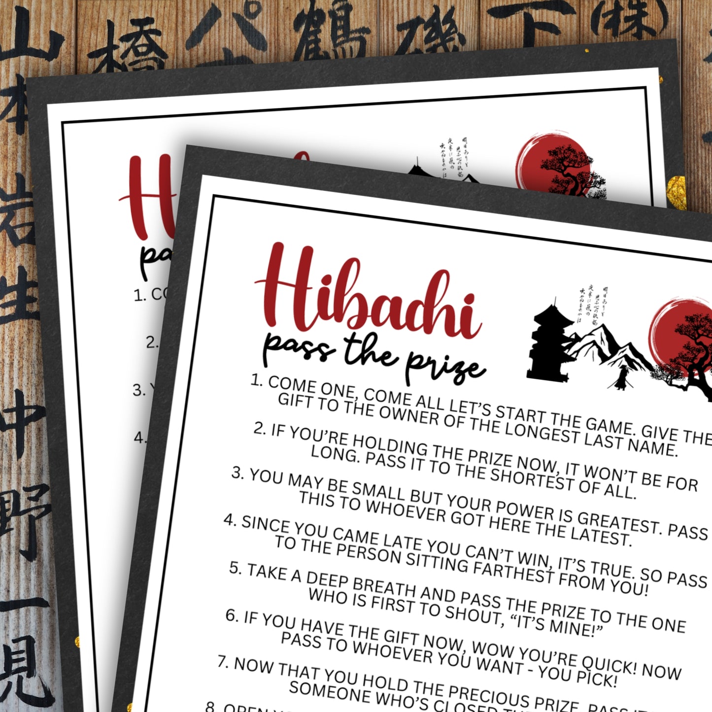 Hibachi Pass the Prize
