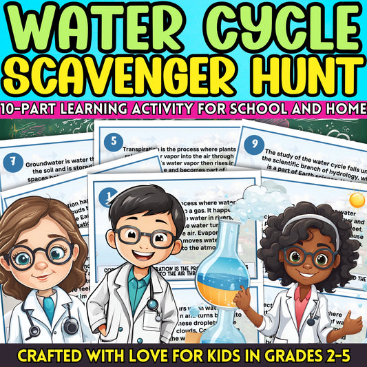 Water Cycle Hydrology STEM Science Learning Activity For Kids