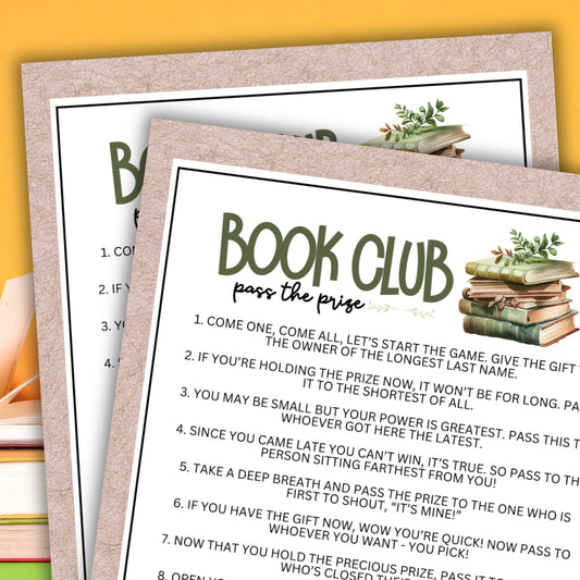 Book Club Pass The Prize