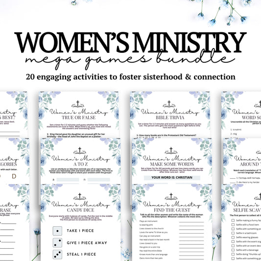 Blue Floral Women's Ministry MEGA Bundle