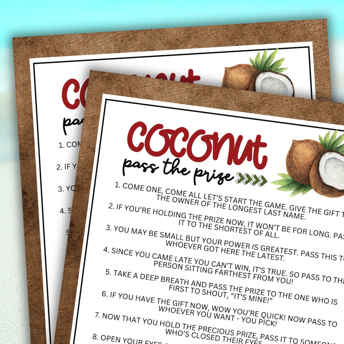 Coconut Pass the Prize