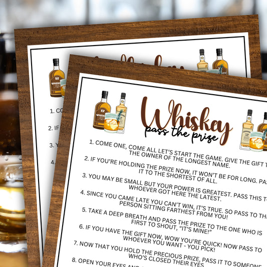 Are you seeking a fun and engaging activity to enjoy with friends at your upcoming alcohol-inspired event, dinner party, bachelor or bachelorette party or even just a pub crawl night on the town?   If you need a fun last-minute idea to add to your celebrations, this fun Pass The Prize game from Party Prints Press is just what you need! 