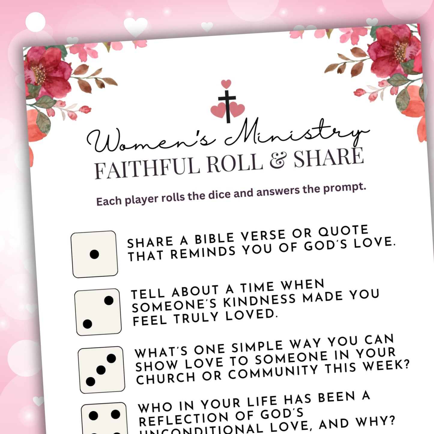 Women's Ministry Roll & Share Valentine's Edition (2 Games)