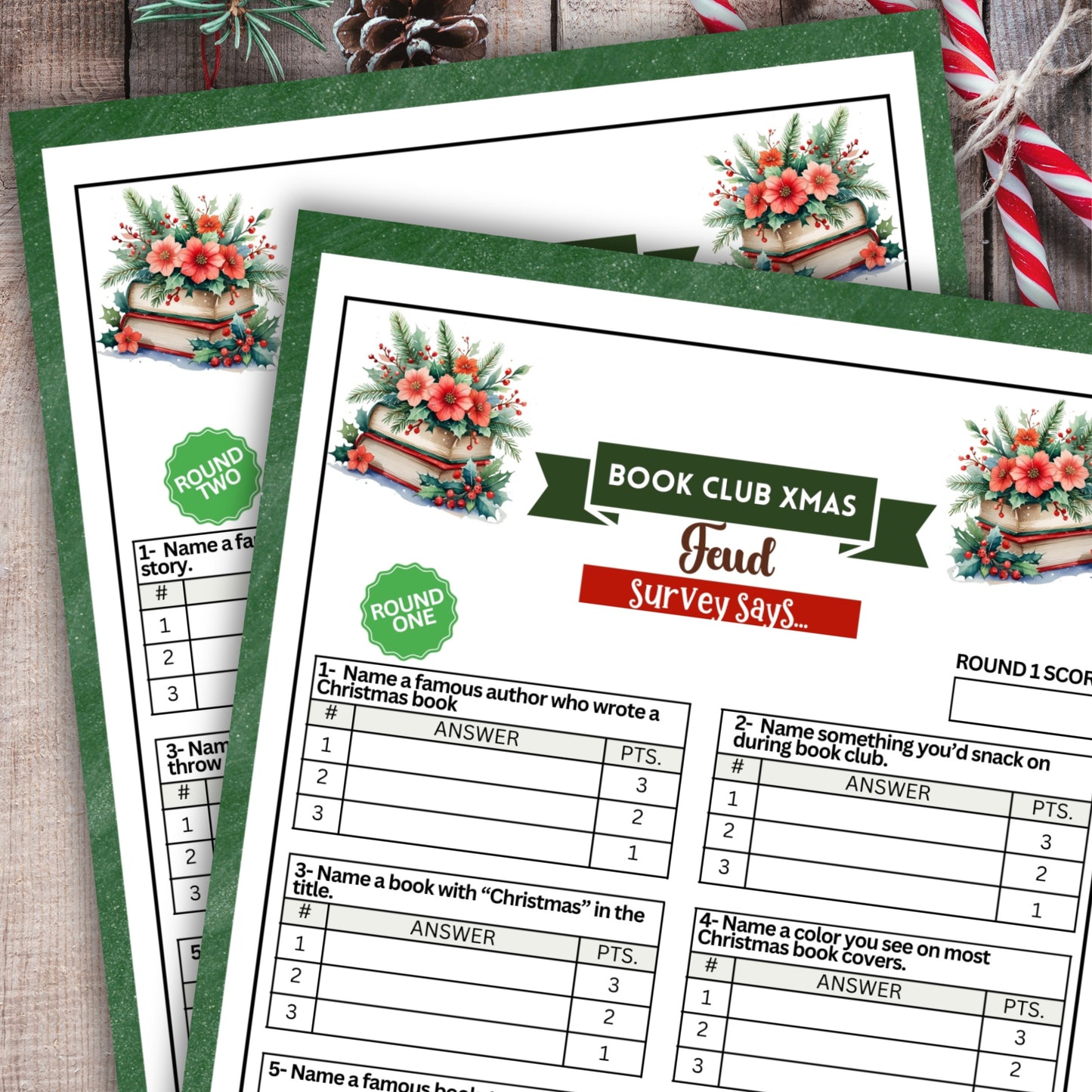 Book Club Christmas Feud (3 Rounds)