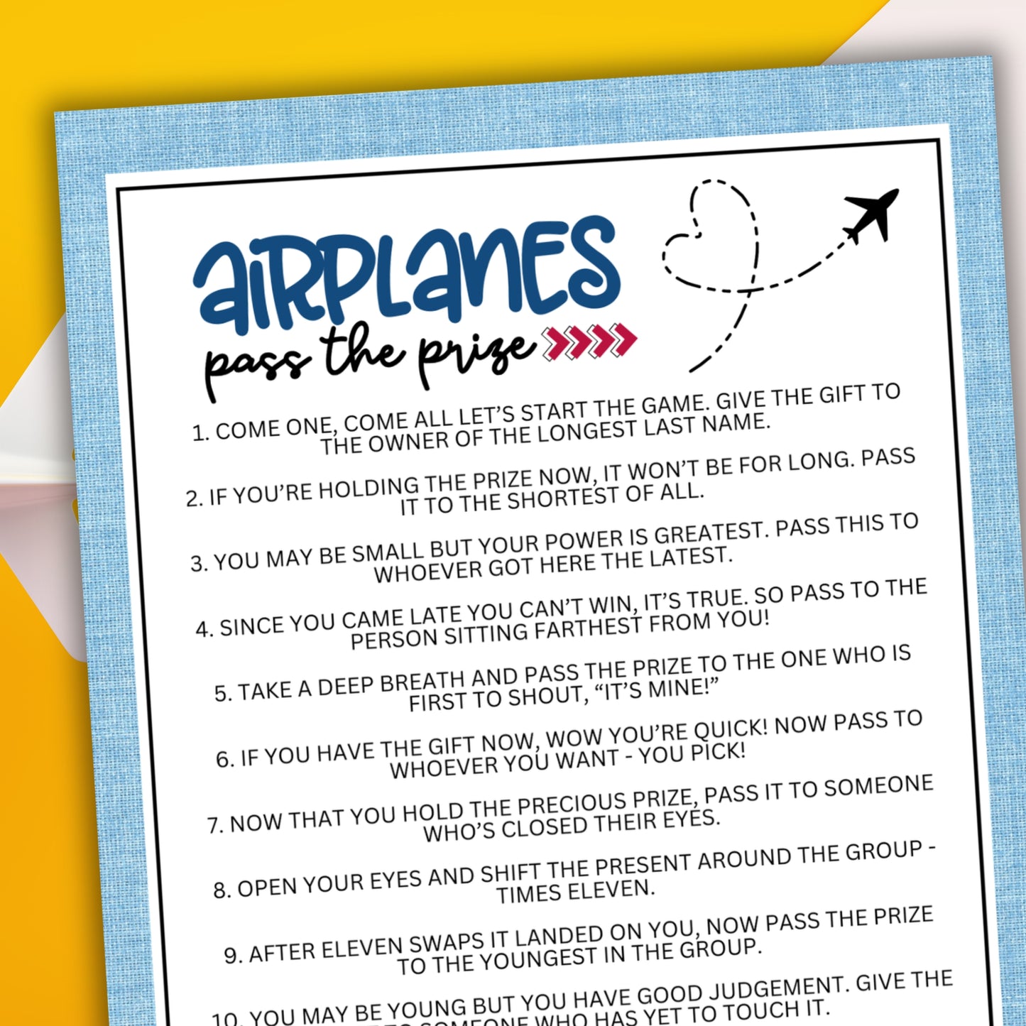 Airplanes Pass the Prize