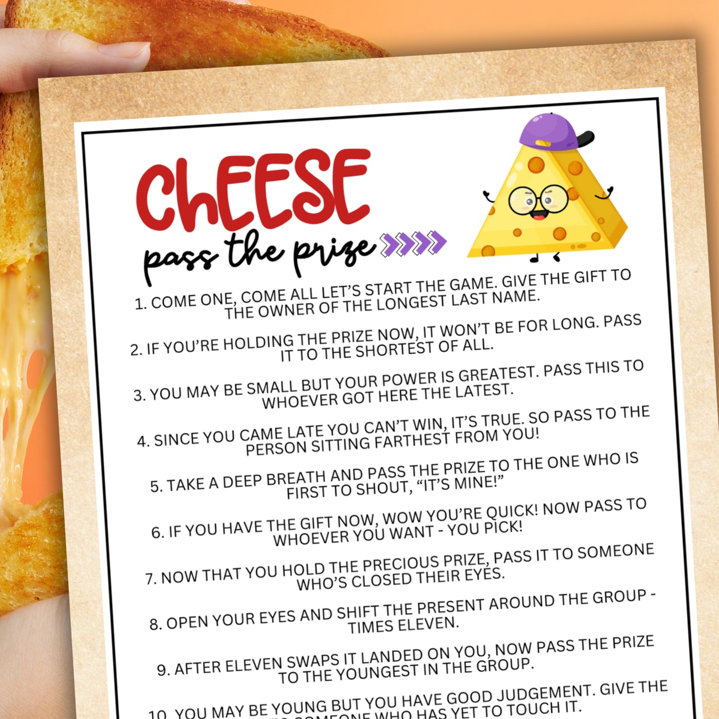 Cheese Pass the Prize
