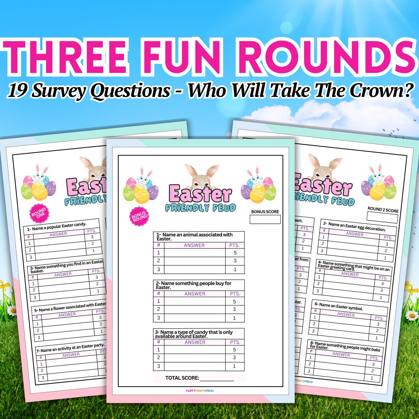 Easter Friendly Feud (3 Rounds)