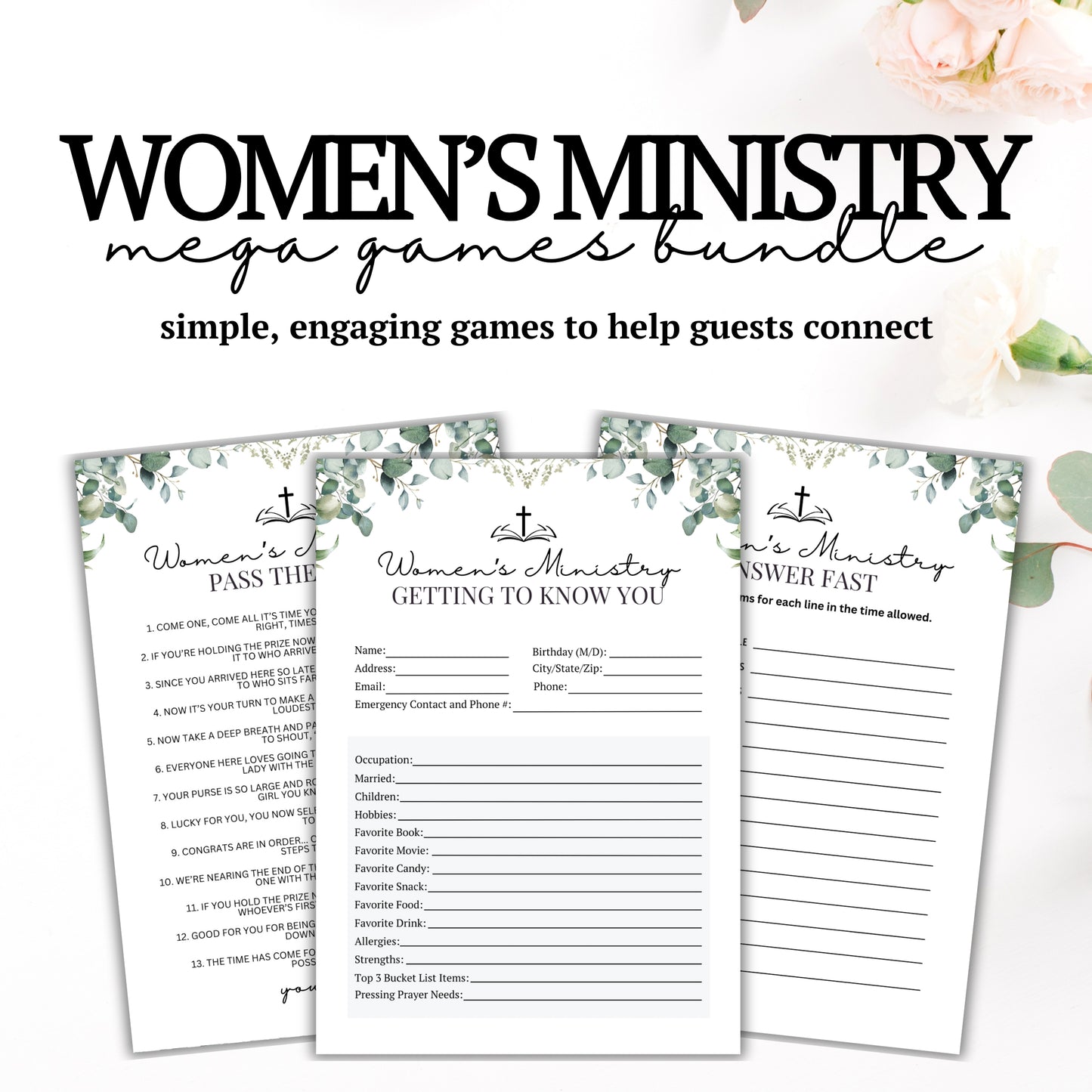Green Floral Women's Ministry MEGA Bundle