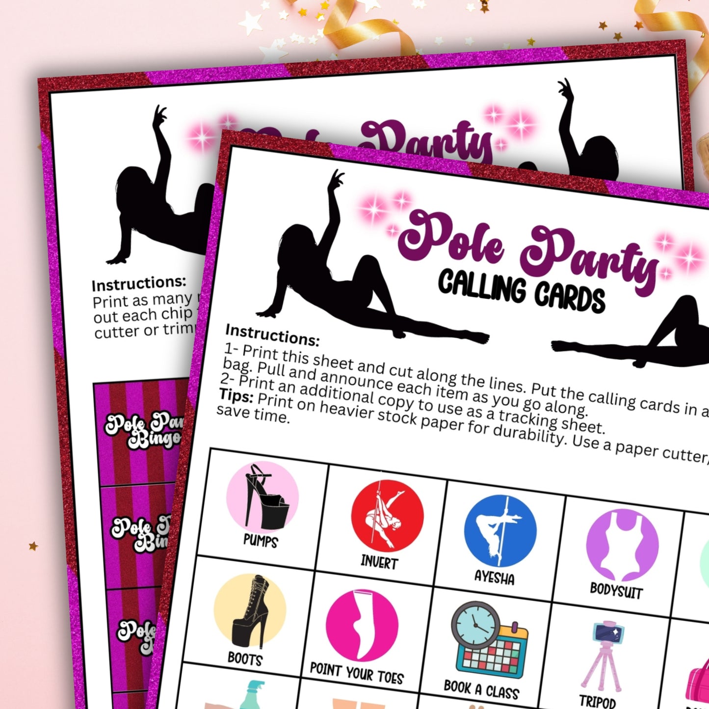Pole Party BINGO (20 Cards)