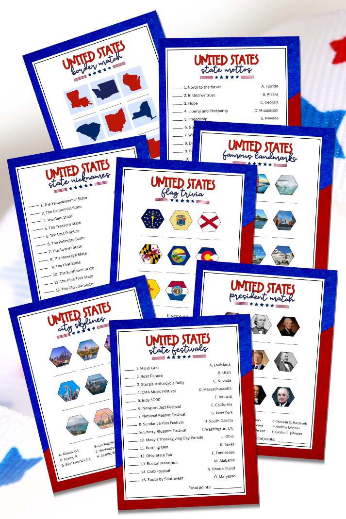 memorial day trivia pack