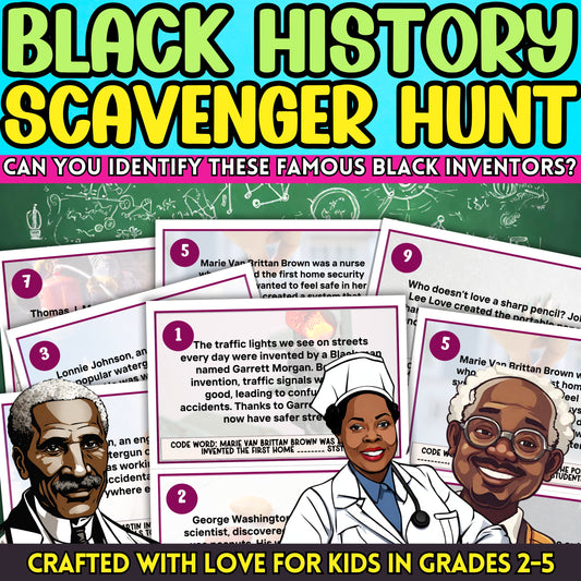 Black Inventors Scavenger Hunt For Kids