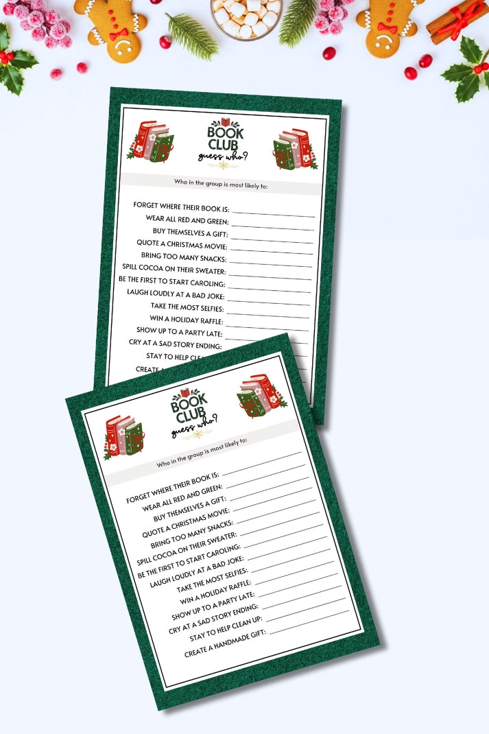 Book Club Christmas Guess Who?