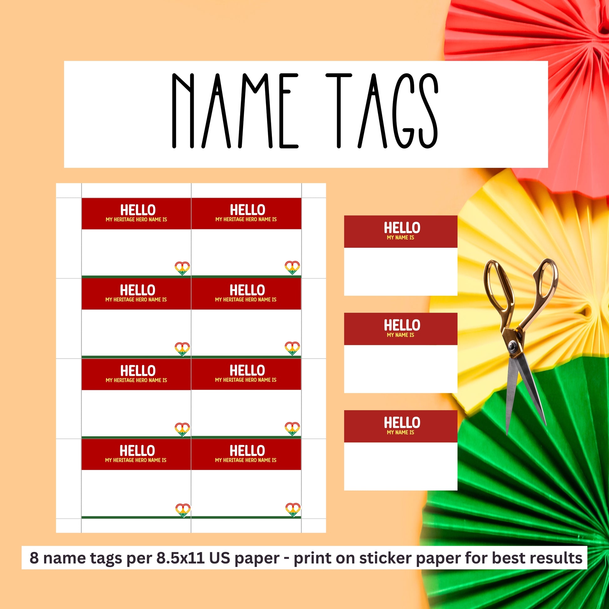 Juneteenth Black History Month Name Tag Generator Activity For Kids Seniors And Adults