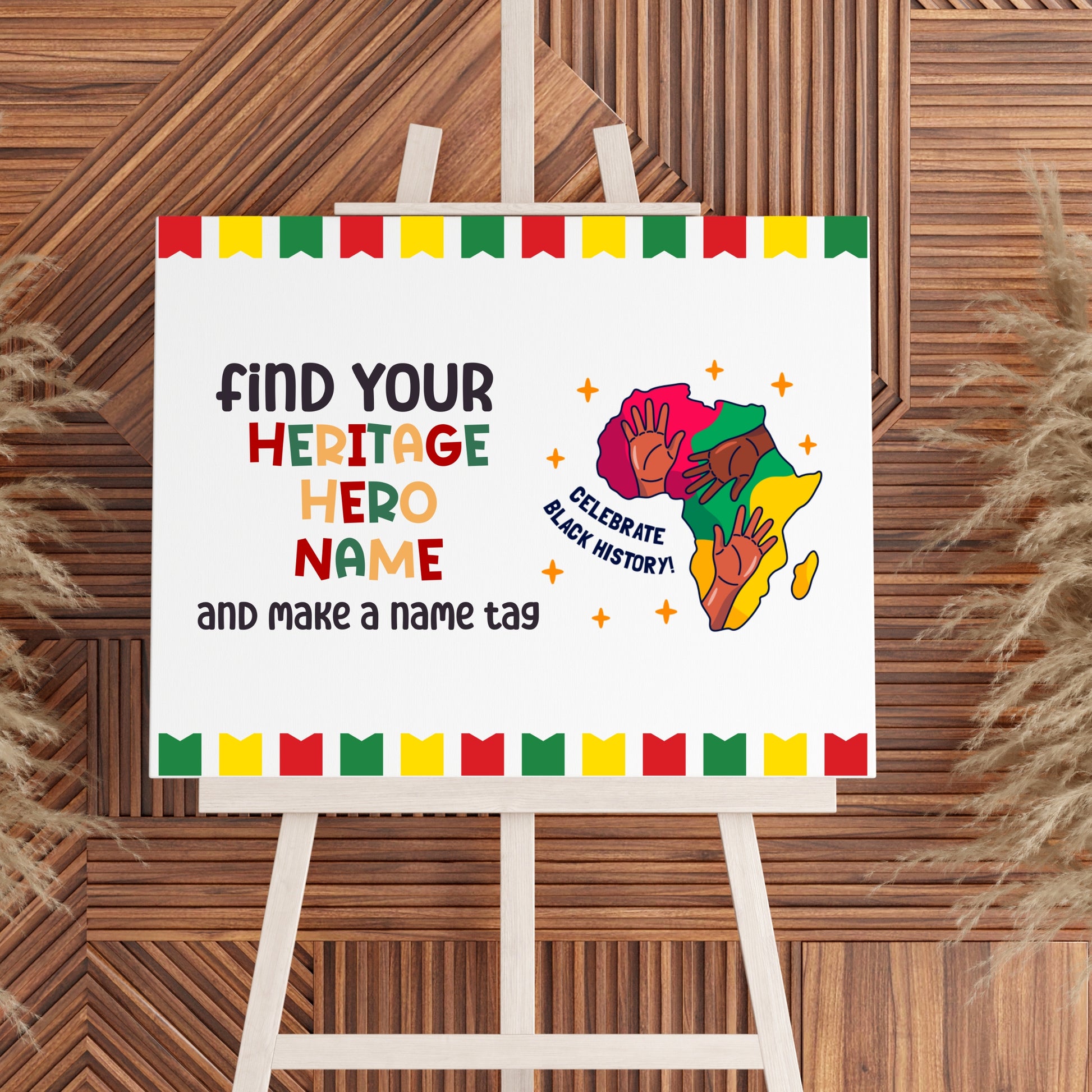 Juneteenth Black History Month Name Tag Generator Activity For Kids Seniors And Adults