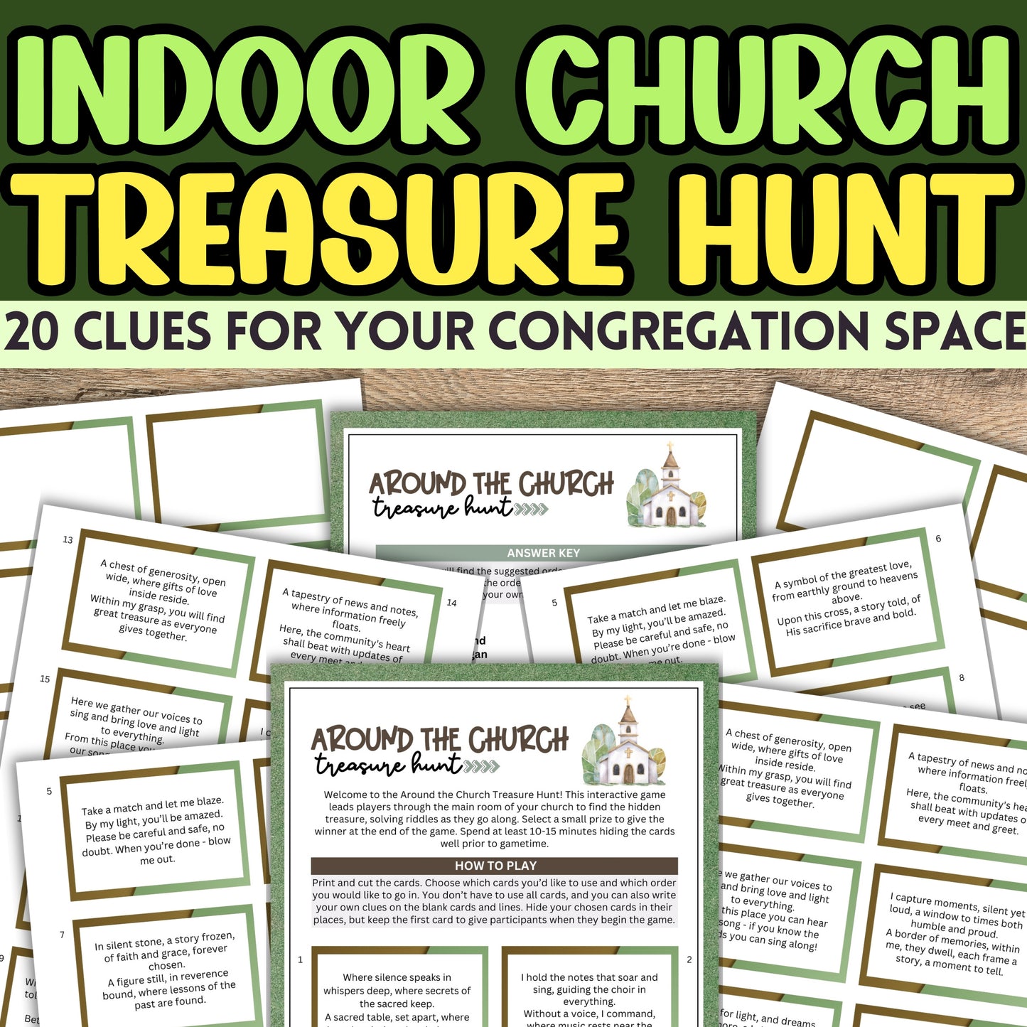 indoor church treasure hunt for adults
