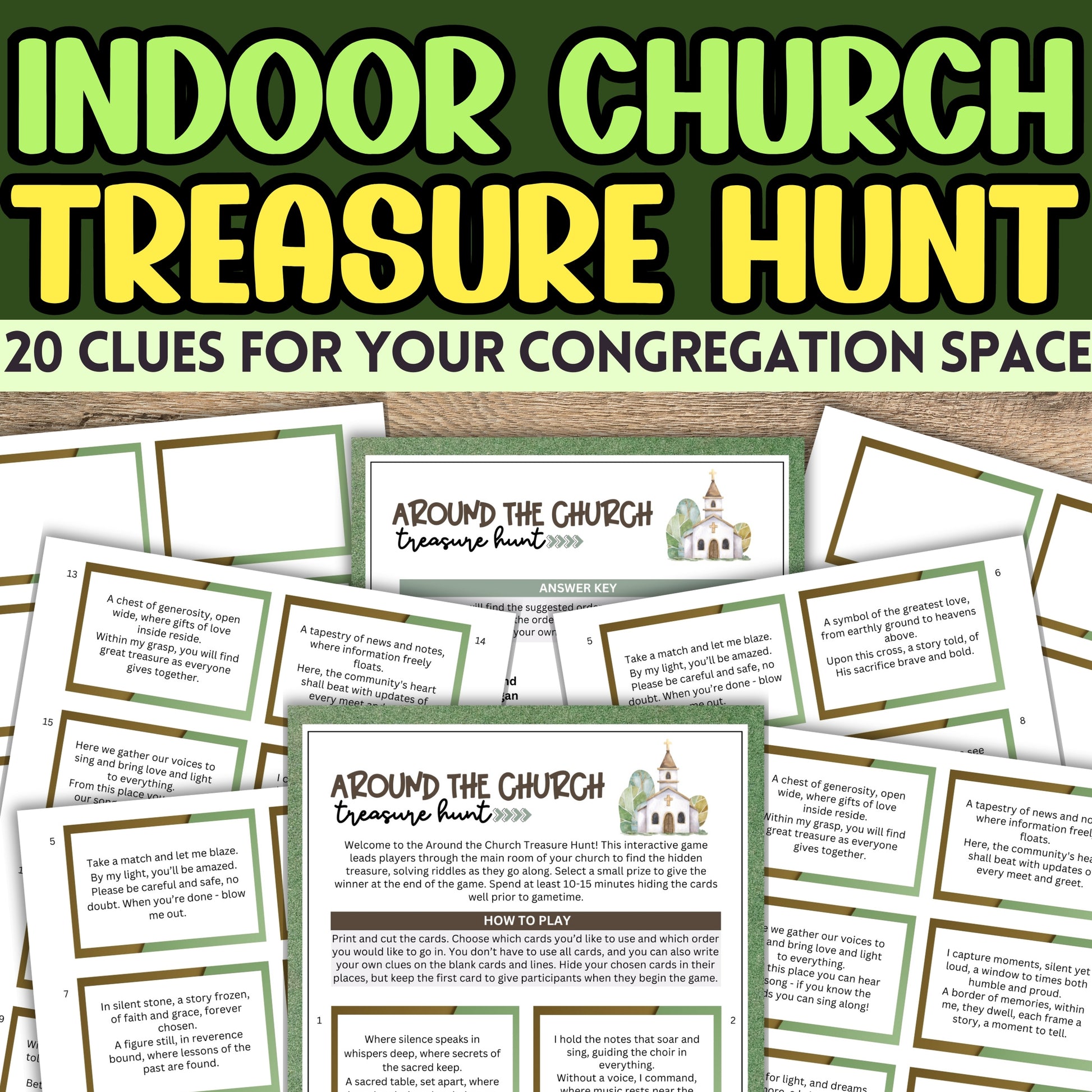 indoor church treasure hunt for adults