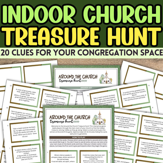 indoor church treasure hunt for adults