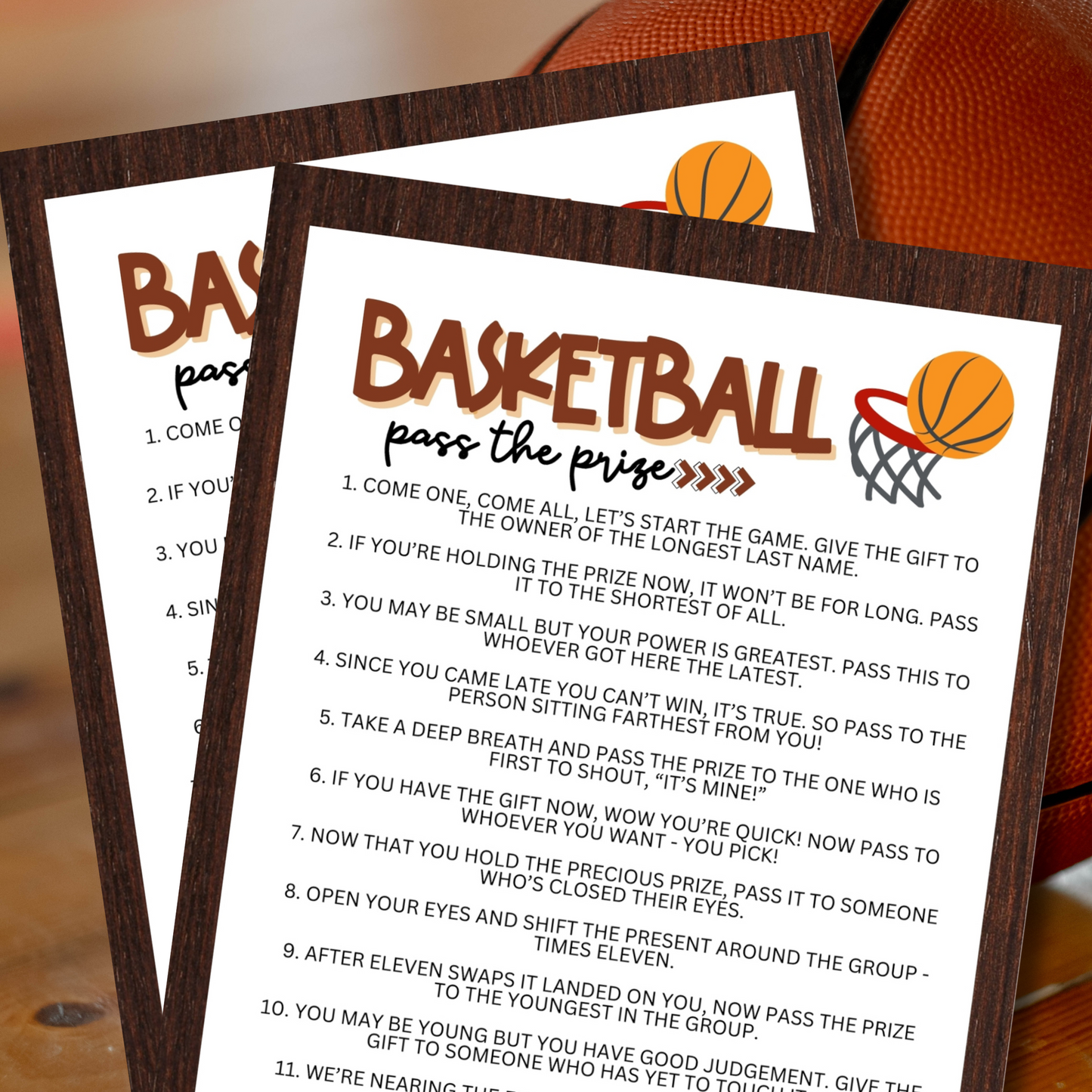 Basketball Pass The Prize