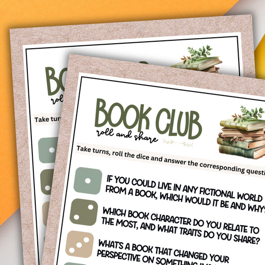 Book Club Roll & Share Dice Game