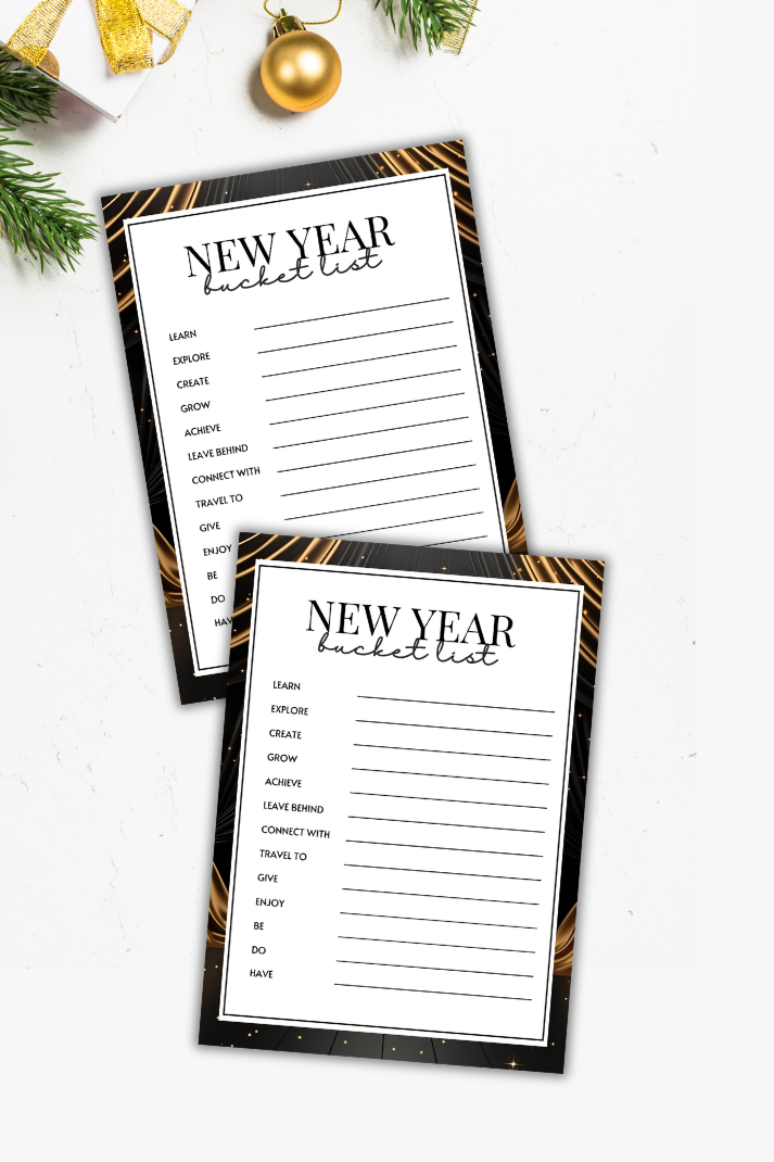 New Year's Eve Bucket List
