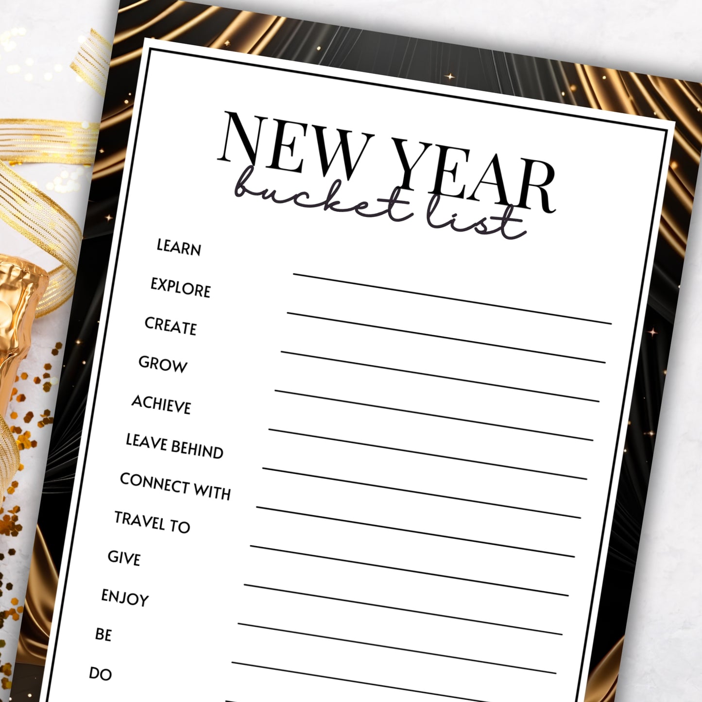 New Year's Eve Bucket List