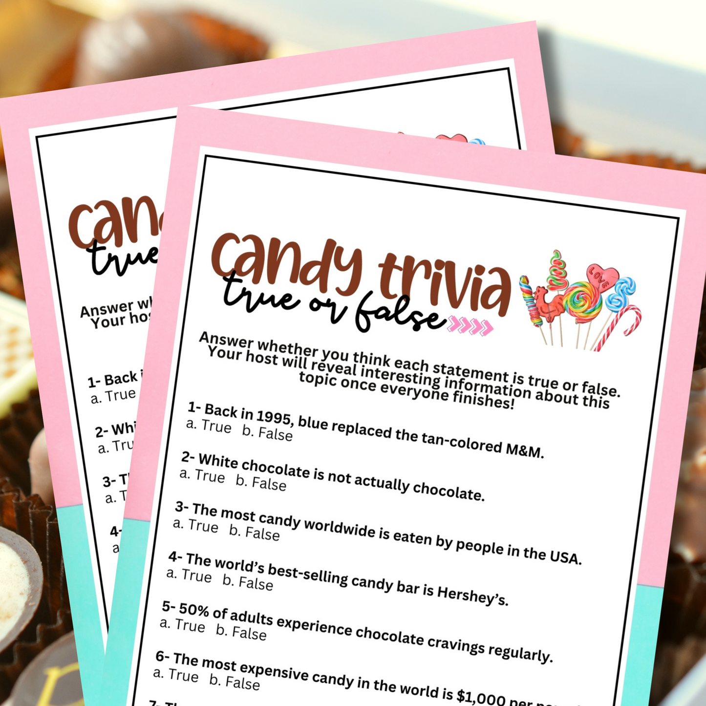 Candy True or False Trivia
