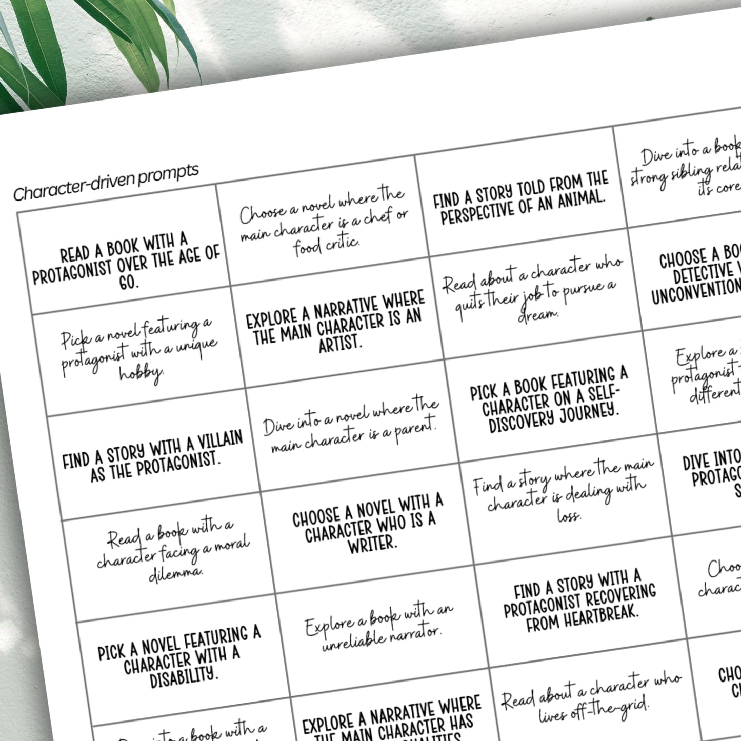 TBR Jar Prompts
