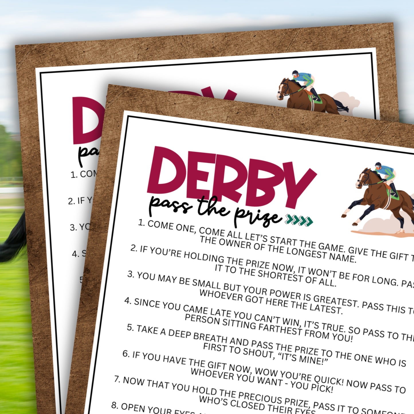 Kentucky Derby Pass the Prize