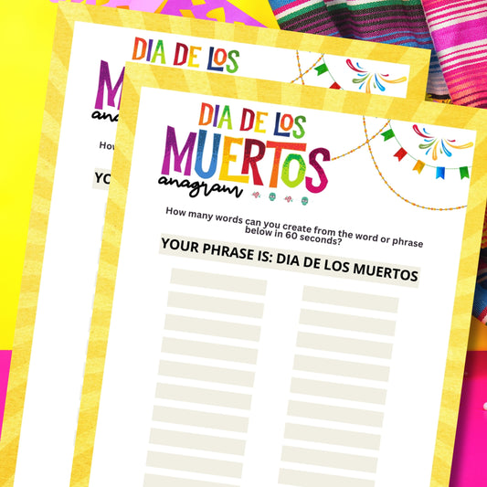 Dia De Los Muertos Anagram Race