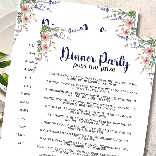 Dinner Party Pass The Prize