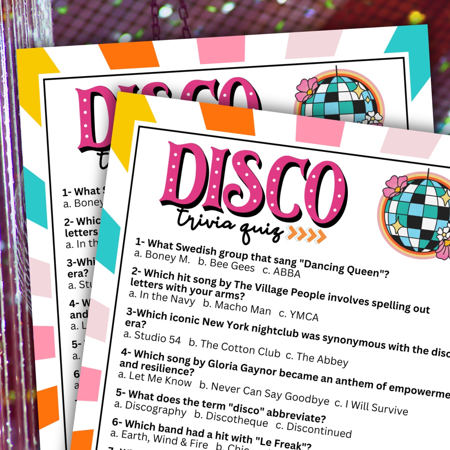 Disco Trivia Game