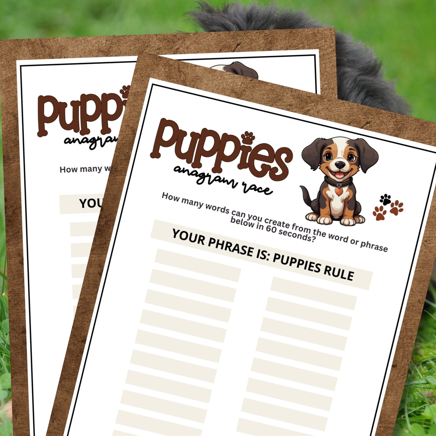 Puppy & Dogs Anagram Race