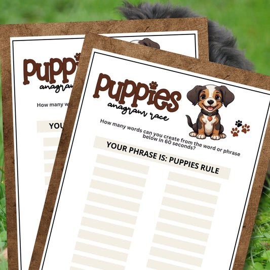 Puppy & Dogs Anagram Race