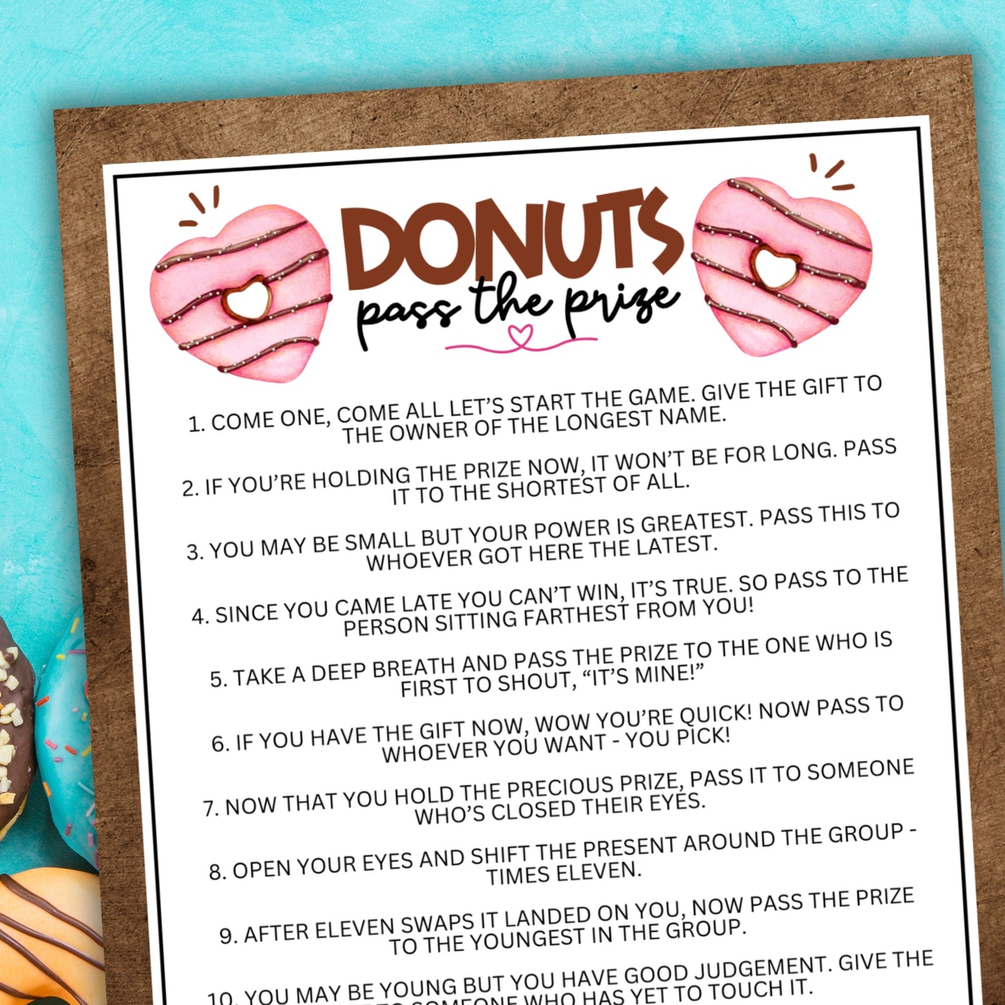 Donuts Pass the Prize
