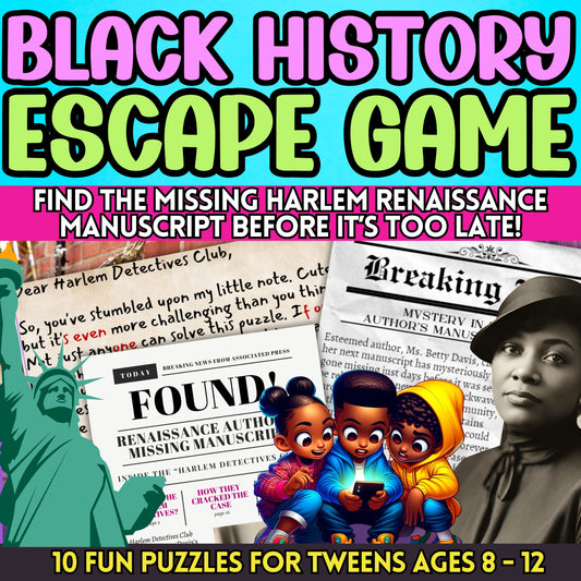 Harlem Renaissance Black History Escape Room