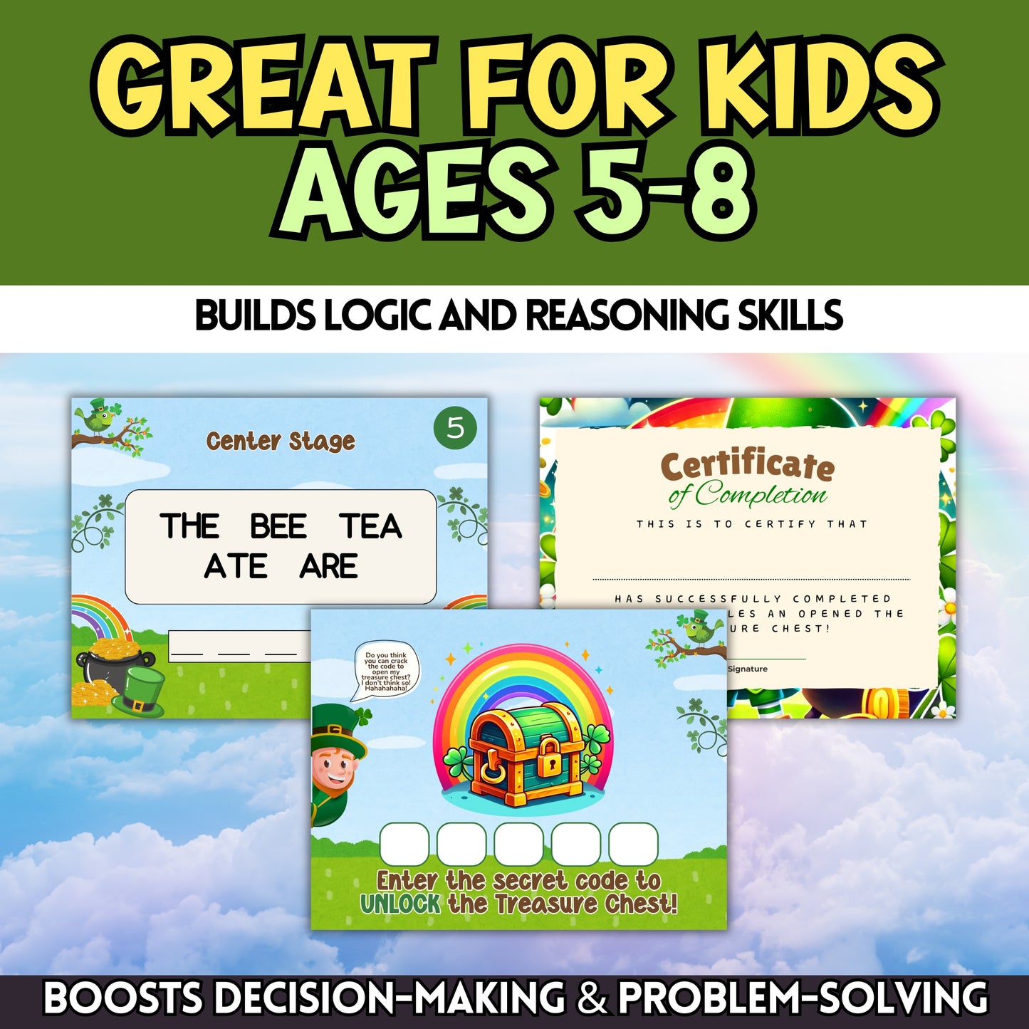 St. Patrick's Day Escape Room (Ages 5-8)