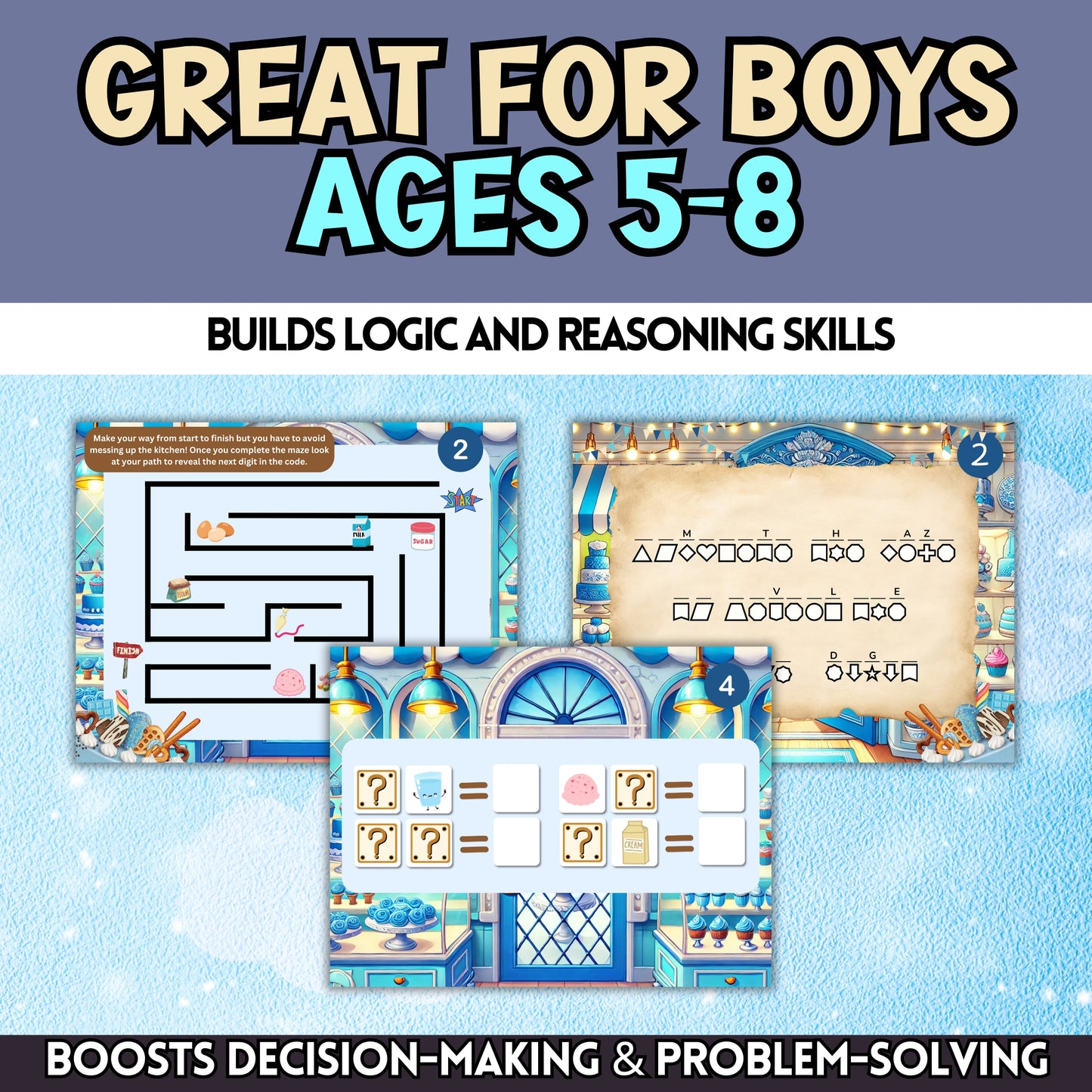 Birthday Cake Escape Room For Boys (Ages 5-8)