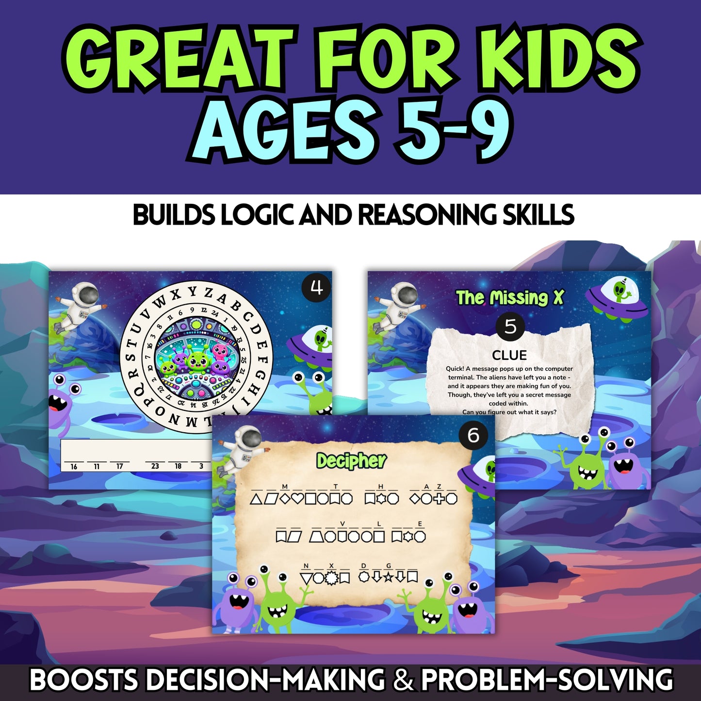 Alien Escape Room (Ages 5-9)