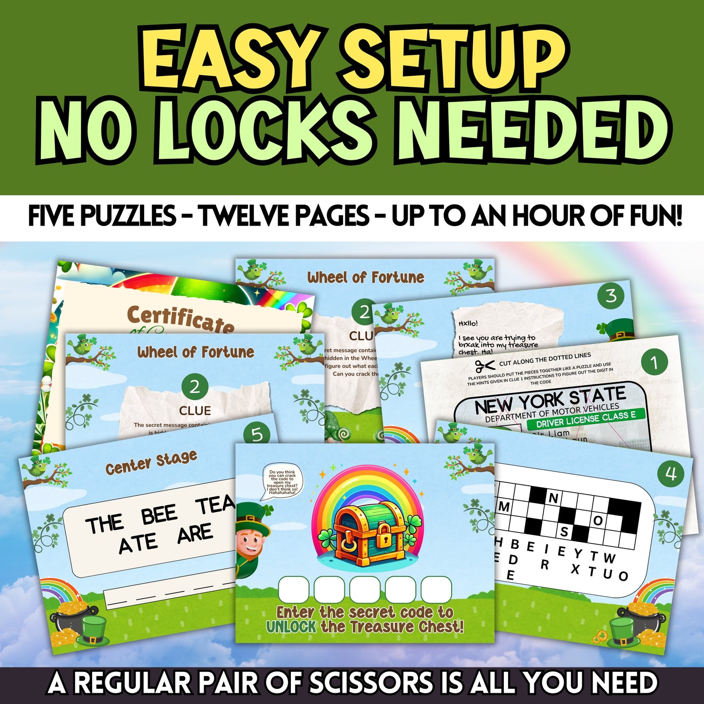 St. Patrick's Day Escape Room (Ages 5-8)